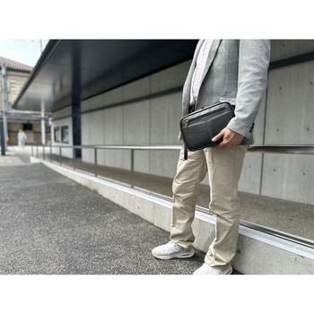 角型大開きファスナーセカンドバッグ 平野鞄