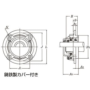 C-UKFC208D1 印ろう付丸フランジ形ユニット給油式 1個 エヌティーエヌ