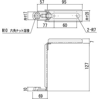 0503135 自在金具セット コンパクト用(BDV-3307用) 1個 ノーリツ 【通販モノタロウ】