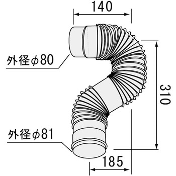 Φ80エビ管A ノーリツ