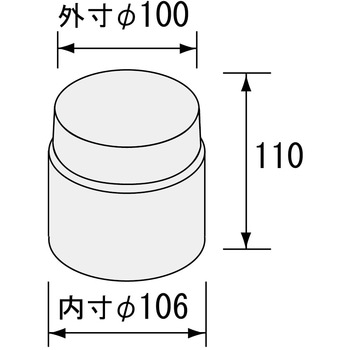 排気接続アダプター HBQ Φ100対応用 ノーリツ