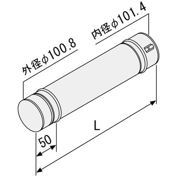 エコフィール(OTX-CH/OX-C(H))FE用部材 直管 - ノーリツ