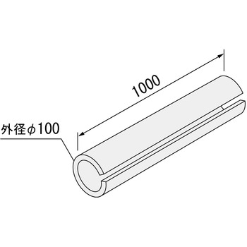 Φ80xL1000給気管用断熱材 ノーリツ