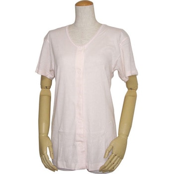 婦人前開きワンタッチテープ式三分袖シャツ ウエル