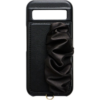 Classy Scrunchie Case for Pixel8a(black) ユニケース