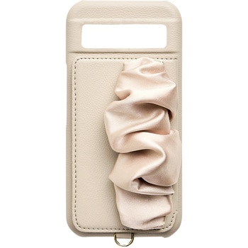 Classy Scrunchie Case for Pixel8a(beige) ユニケース