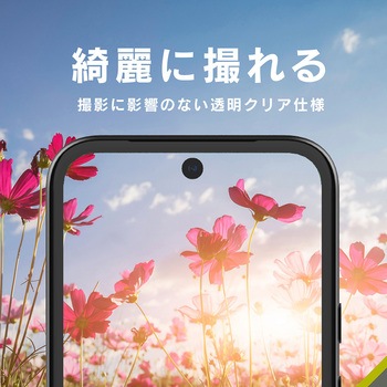 Google Pixel 8a 高透明 衝撃吸収 レンズ保護フレームガラス トリニティ