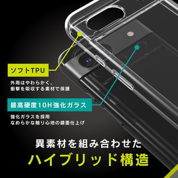 Google Pixel 8a [GLASSICA] 背面ガラスケース クリア トリニティ