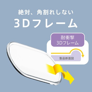 ajouter アジュテ Google Pixel 8a 高透明 衝撃吸収 レンズ保護フレームガラス トリニティ