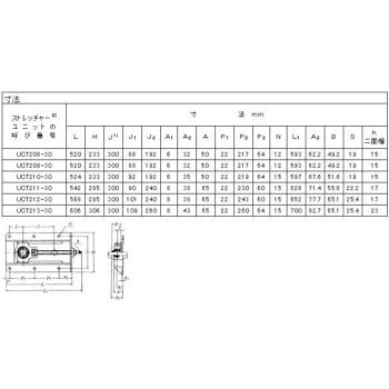 ストレッチャーユニット 山形鋼製フレーム 無給油式