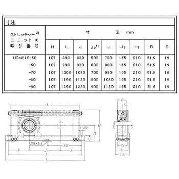 UCM210-50 ストレッチャーユニット 軽鋼形鋼製フレーム ストレッチャー