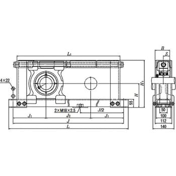 UCM318-50 ストレッチャーユニット 鋼形鋼製フレーム ストレッチャー 1