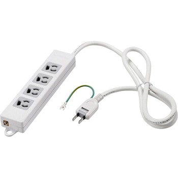 3ピン式電源タップ4個口1mホワイト BUFFALO(バッファロー)