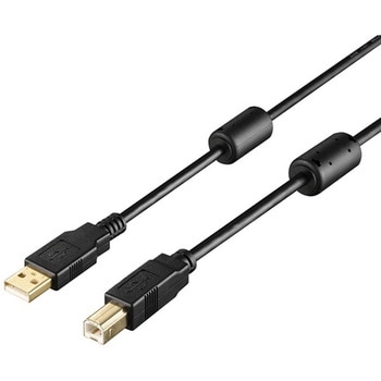 USB2.0AtoBフェライトコア付ケーブル1.0mブラック BUFFALO(バッファロー)