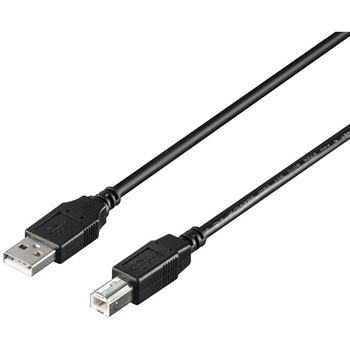 USB2.0AtoBカーボン素子練り込みケーブル0.5mブラック BUFFALO(バッファロー)
