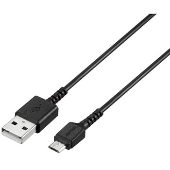 USB2.0AtomicroBラバーブッシュスリムケーブル1.5mブラック BUFFALO(バッファロー)