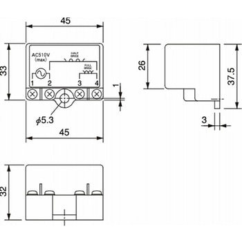 電磁クラッチ・ブレーキ電源装置 BEW-Wタイプ BEW-4W - 三木プーリ