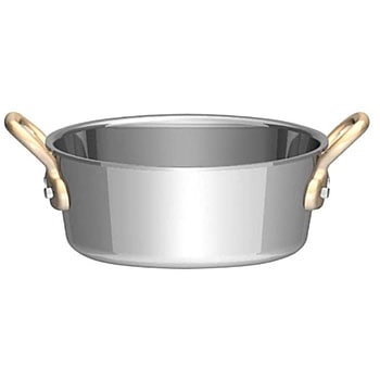 UK18-8プチテーパーパン両手深型鍋 (蓋無) UK(三宝)