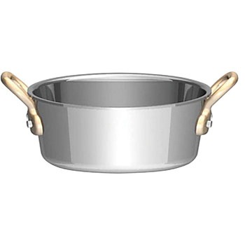 UK18-8プチテーパーパン両手深型鍋 (蓋無) UK(三宝)