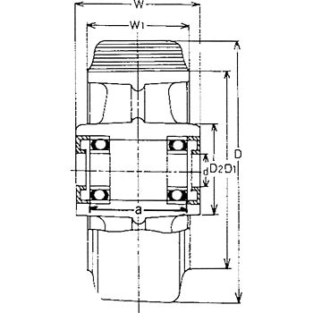 UHB-150×75 重荷重用ウレタンゴム車輪(UHB型) 1個 ヨドノ 【通販サイト