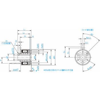マイクロ励磁クラッチ CYT形 CYT-04-33B-24V-10 三木プーリ