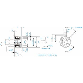 マイクロ励磁クラッチ CYT形 CYT-04-33B-24V-10 三木プーリ