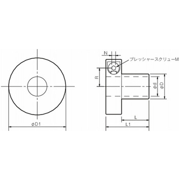 ETPブッシュ ETP-Tシリーズ ETP-T-25 三木プーリ