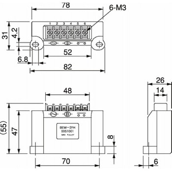 電磁クラッチ・ブレーキ電源装置 BEW-FHタイプ BEW-2FH 三木プーリ