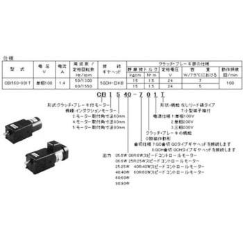 クラッチ・ブレーキ付モーター(CBモーター) 小型端子箱付タイプ オリエンタルモーター