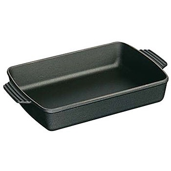 STAUB 鋳鉄製グレー長方形鍋 STAUB 鋳鉄製グレー長方形鍋 鍋 両手鍋 なべ 23cm ストウブ