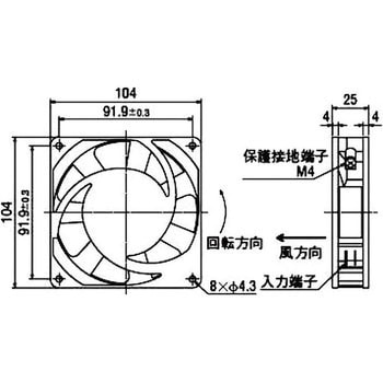 ACプロペラファン MUシリーズ 標準タイプ オリエンタルモーター ファンモータ本体 【通販モノタロウ】