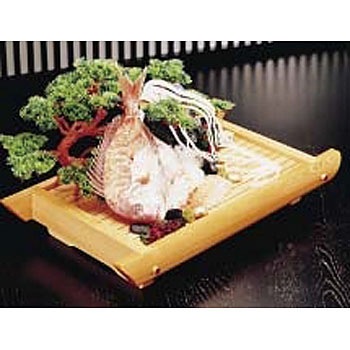 35101 桧 舟型盛台 用美(ヤマコー) 00540374