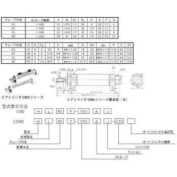 エアシリンダ CM2シリーズ