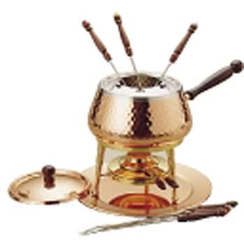 S726MDHT 銅 槌目入 片手フォンデュセット 1個 新光金属 【通販