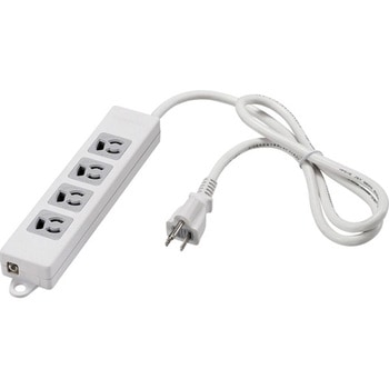 3ピン式電源タップ4個口3mホワイト変換アダプター付 BUFFALO(バッファロー)