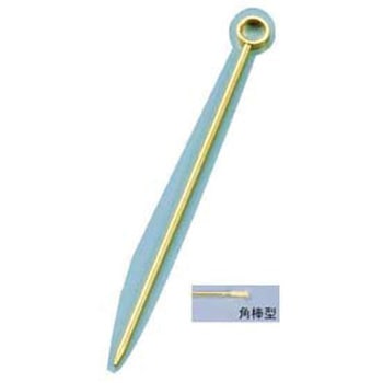18-8カクテルピン 金メッキ 角棒型 渡駒製作所