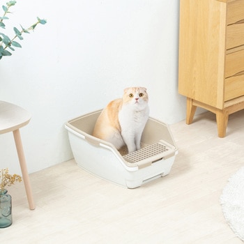 お部屋のにおいクリア消臭 猫用システムトイレハーフタイプ アイリスオーヤマ