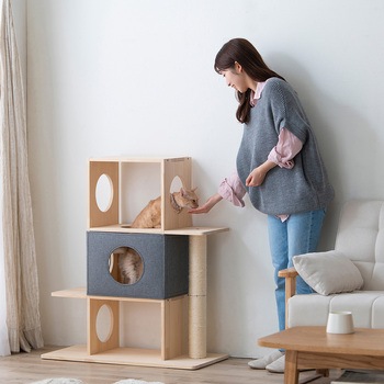 ナチュラルキャットタワー用つめとぎポール アイリスオーヤマ