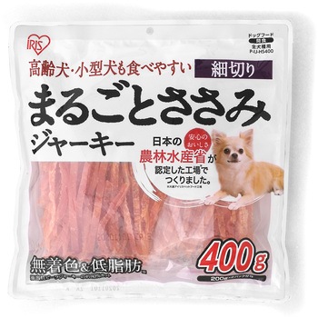 まるごとささみジャーキー 細切り400g アイリスオーヤマ
