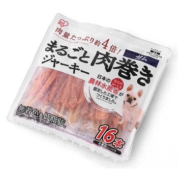 まるごと肉巻きジャーキーガム16本 アイリスオーヤマ