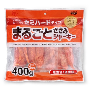 まるごとささみジャーキーセミハード400g - アイリスオーヤマ
