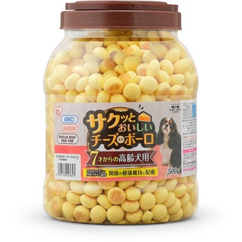 サクッとおいしいチーズ入りボーロ 高齢犬用 500g アイリスオーヤマ