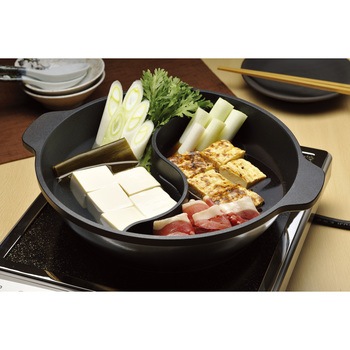 電磁 味めぐり2槽式(ノンステック加工) hokua(北陸アルミニウム)