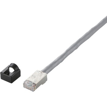 産業用LANケーブル 可動用 耐油 編組シシールド AWG25×4P 灰 グレー エレコム
