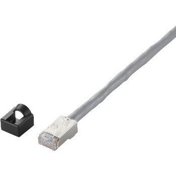 産業用LANケーブル 可動用 耐油 編組シシールド AWG25×4P 灰 グレー エレコム