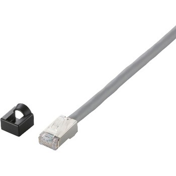 産業用LANケーブル 可動用 耐油 編組シールド AWG26×4P 灰 グレー エレコム