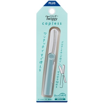 ハサミ 携帯用 フィットカットカーブ ツイッギー キャップレス プラス(文具)