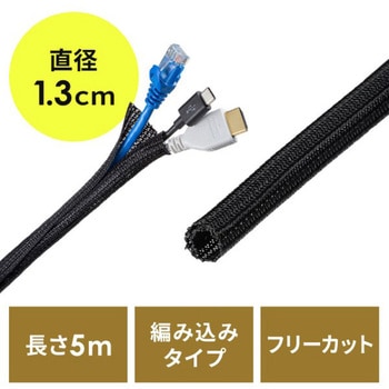ケーブルスリーブ_編組 サンワダイレクト