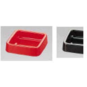 メラミン カラー灰皿 正角 千羽鶴印(エンテック)