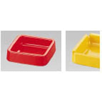 メラミン カラー灰皿 正角 千羽鶴印(エンテック)